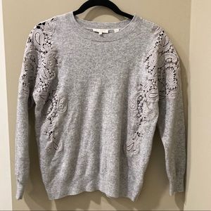 Ted Baker Size 3 Grey Wool Sweater
